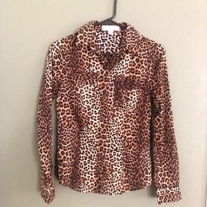 👚Michael Kors Leopard Blouse